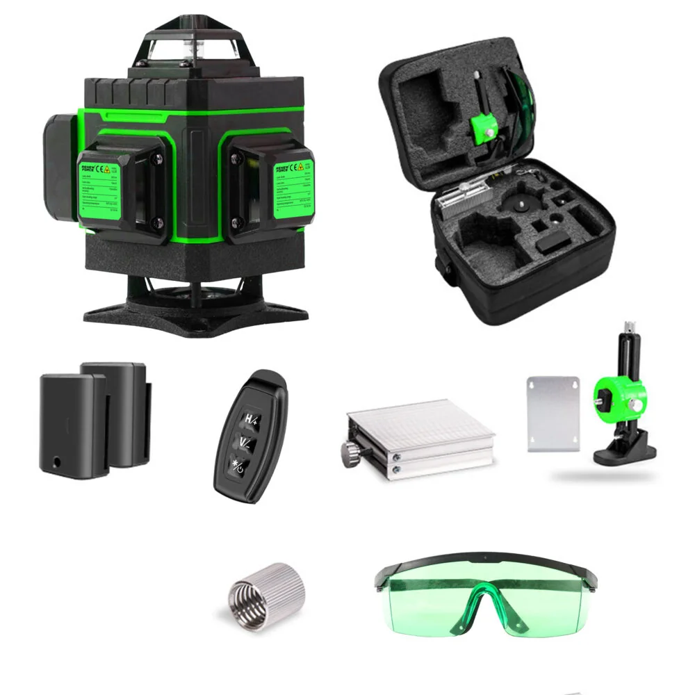 MG Laser Level laserová vodováha, čierna