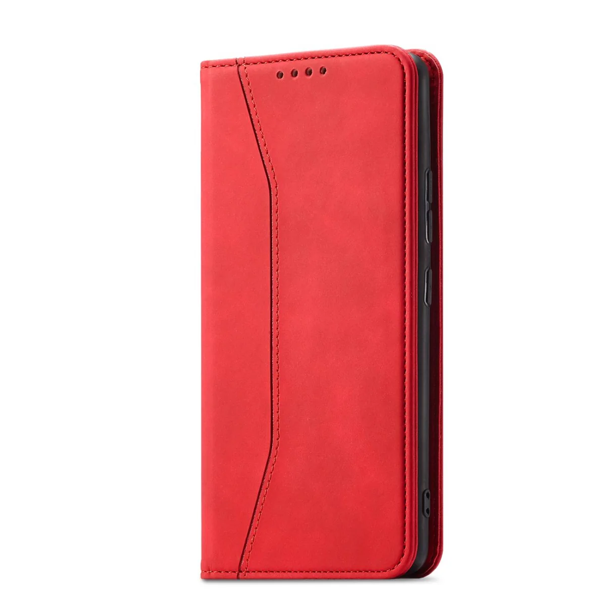 MG Magnet Fancy knižkové kožené puzdro na Samsung Galaxy S22 Plus, červené vené
