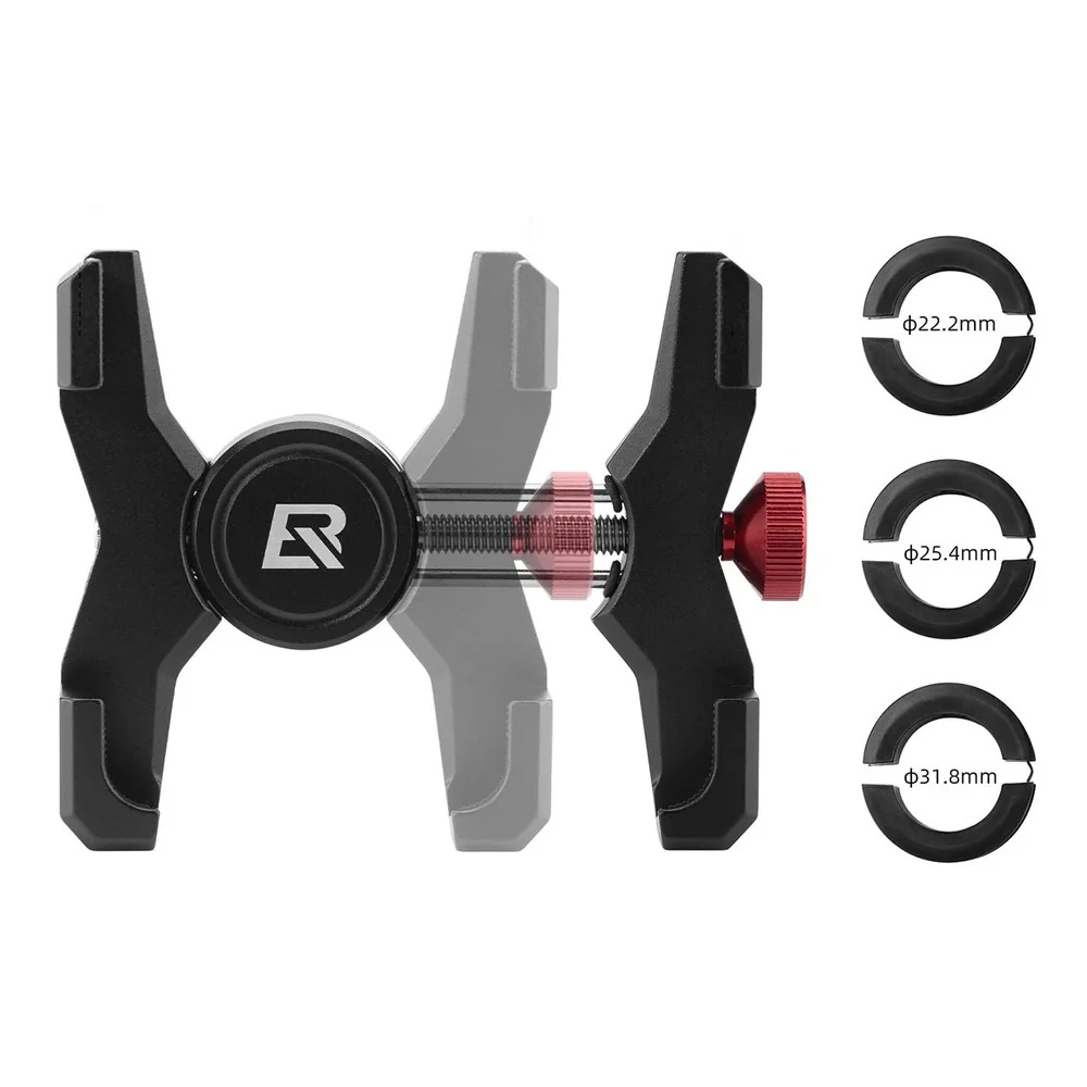 Rockbros Clamp držiak na mobil na bicykel, čierny