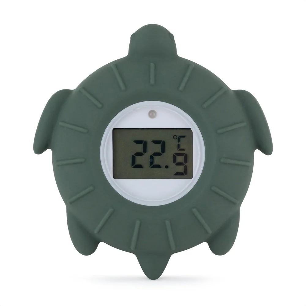 Teplomer silikónový digitálny do vody Turtle Terry Misty Green 0m+