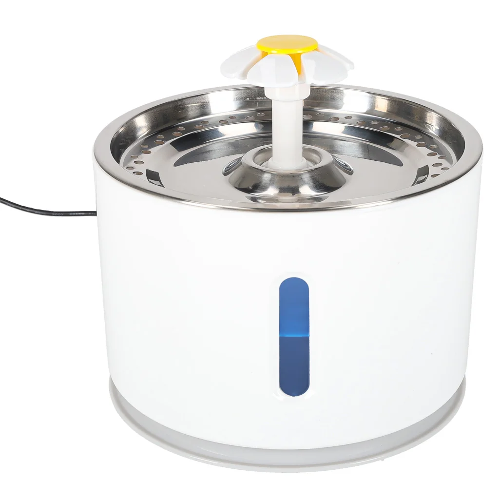 Pitná fontána pre psa a mačku 2,4 l s LED a USB napájaním