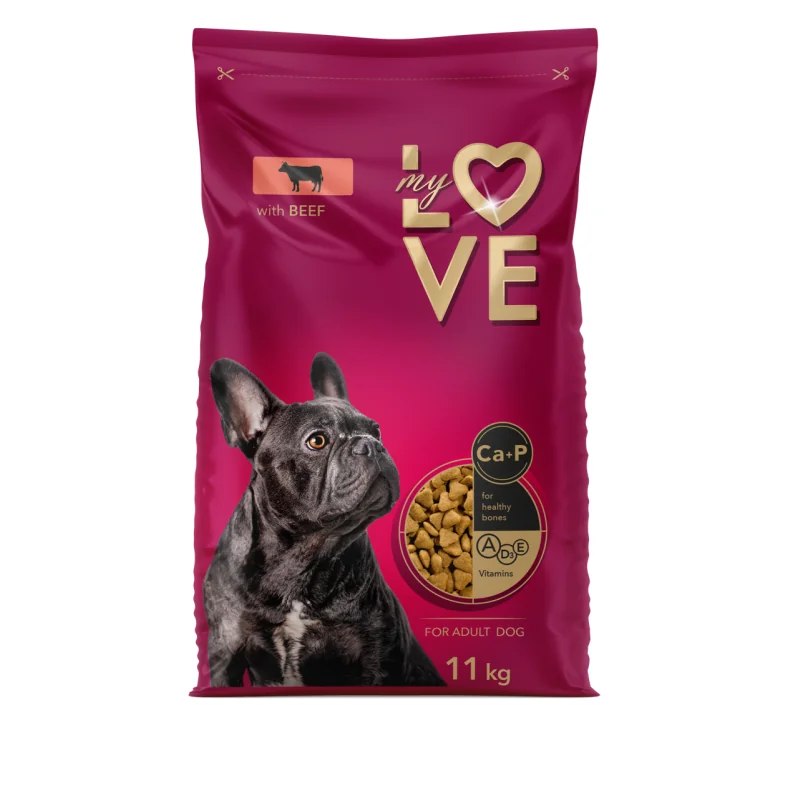 My Love pre dospelých psov všetkých plemien s hovädzím mäsom, 11 kg (3098)