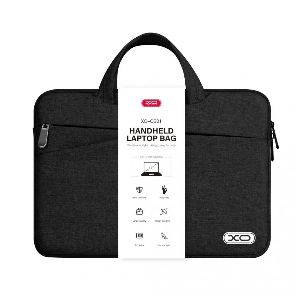 Taška na laptop XO CB01 - 13" - Čierna štýlové riešenie