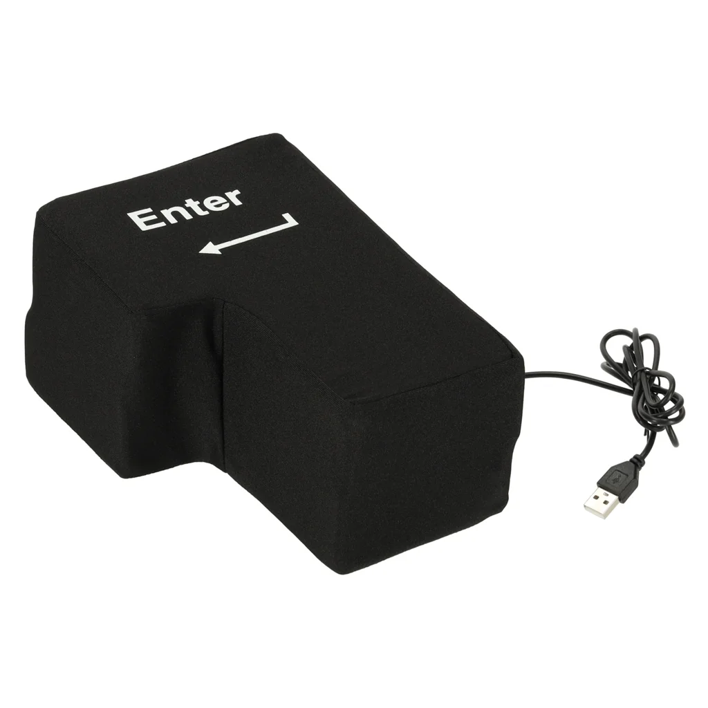 Antistresový vankúš kláves ENTER s USB
