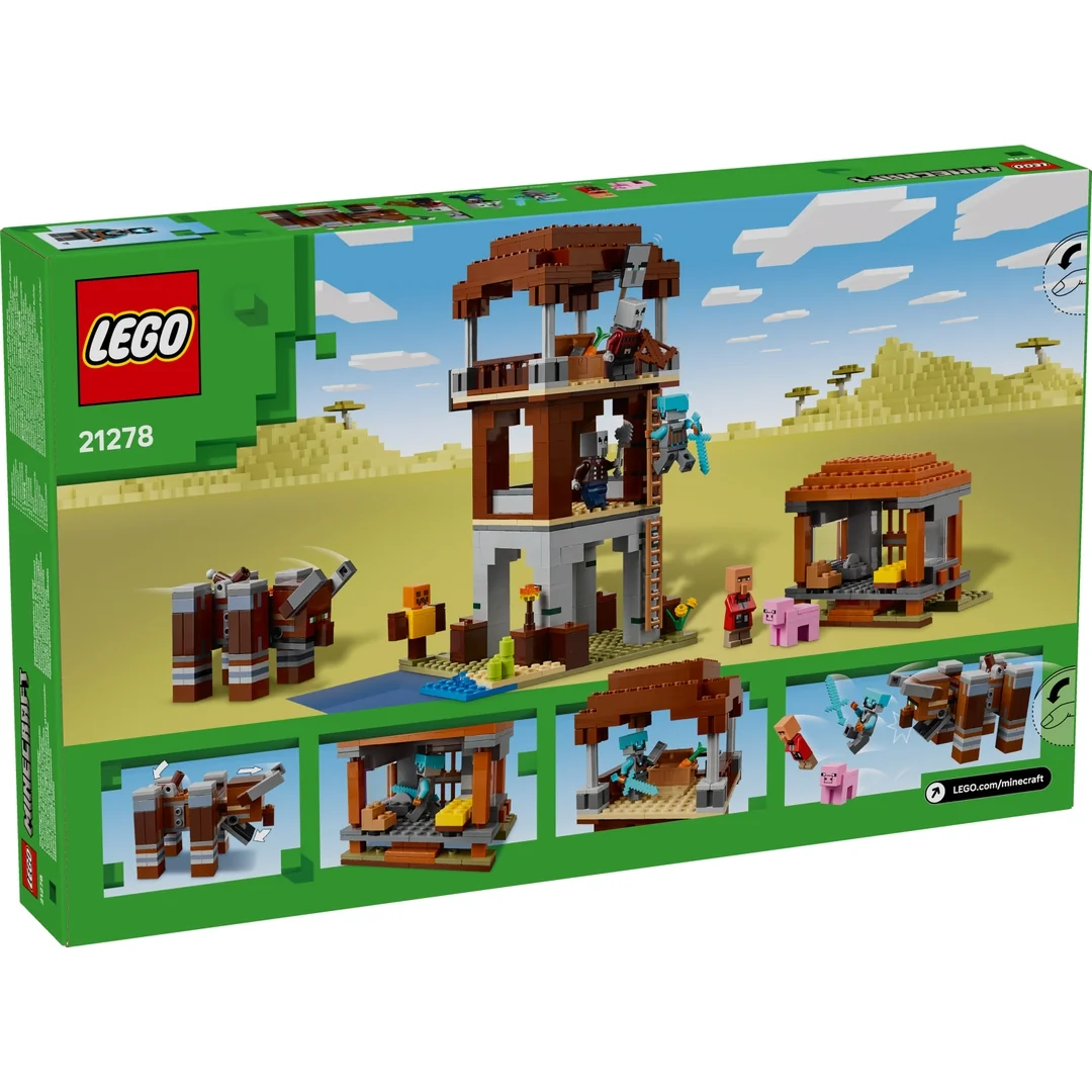 LEGO® Minecraft® 21278 Základňa plieniteľov a Ničiteľ