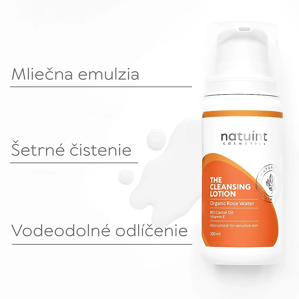 Natuint cosmetics - Výživná čistiaca a odličovacia emulzia - 100ml The Cleansing Lotion 100ml