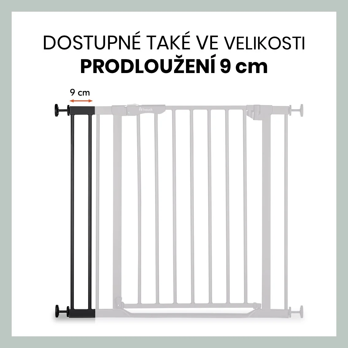 Hauck rozšírenie 21 cm pre zábranu Open N Stop 2, čierne