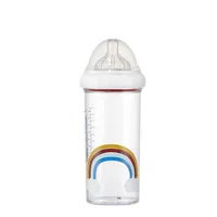 LE BIBERON FRANCAIS Dojčenská fľaša RAINBOW, 360 ml, 6+m