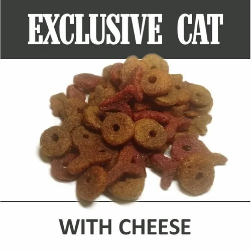 DELIKAN EXCLUSIVE CAT Cheese 400g Krmivo pre vonkajšie a vnútorné mačky s príchuťou syra