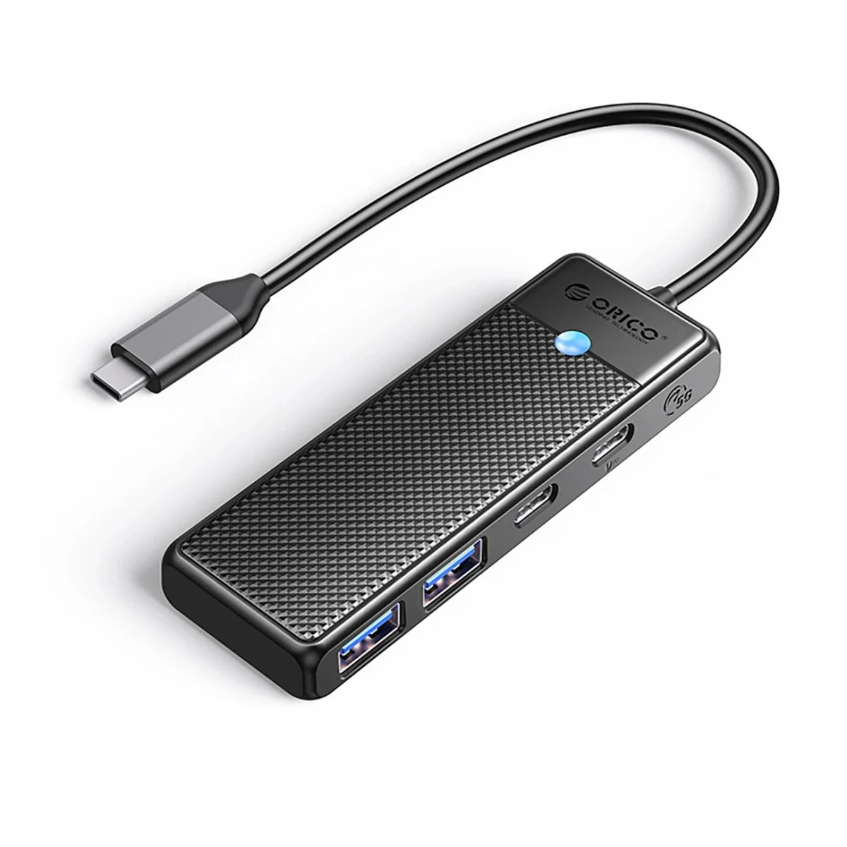 Orico PAPW2AC-C3 HUB adaptér USB-C - 2x USB 3.0 / 2x USB-C 3.0, čierny