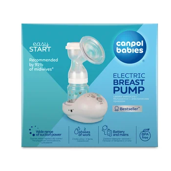 Canpol babies Elektrická odsávačka materského mlieka EasyStart 1×1 ks, odsávačka mlieka