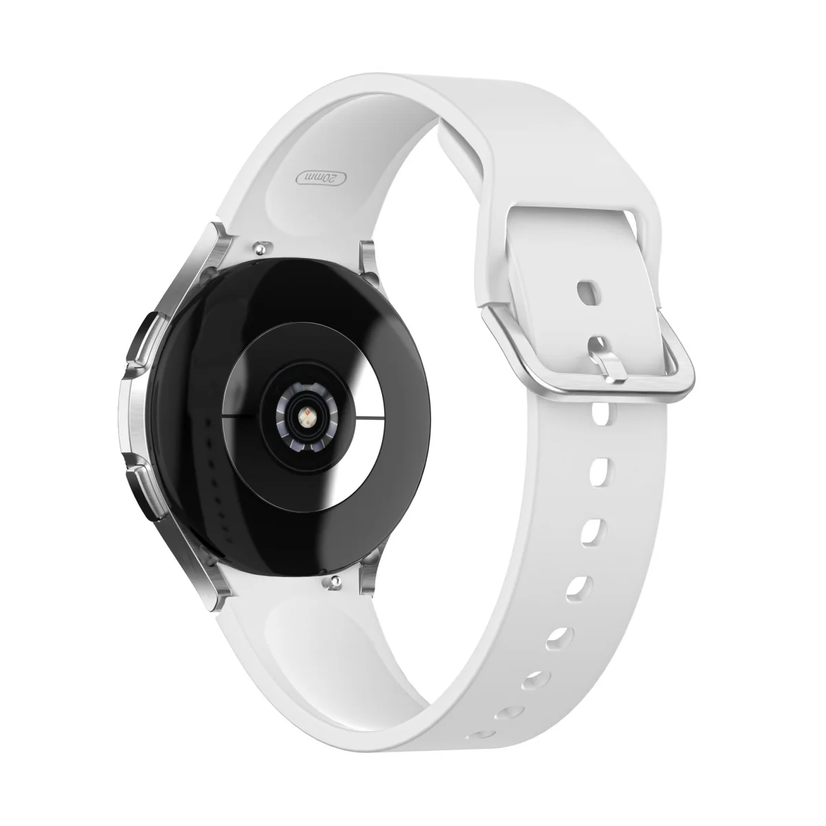 Bstrap Silicone remienok na Samsung Galaxy Watch 4 / 5 / 5 Pro / 6 white