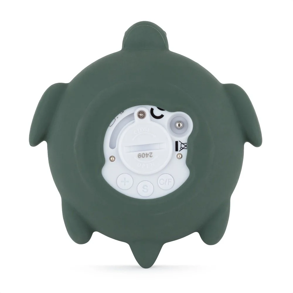 Teplomer silikónový digitálny do vody Turtle Terry Misty Green 0m+