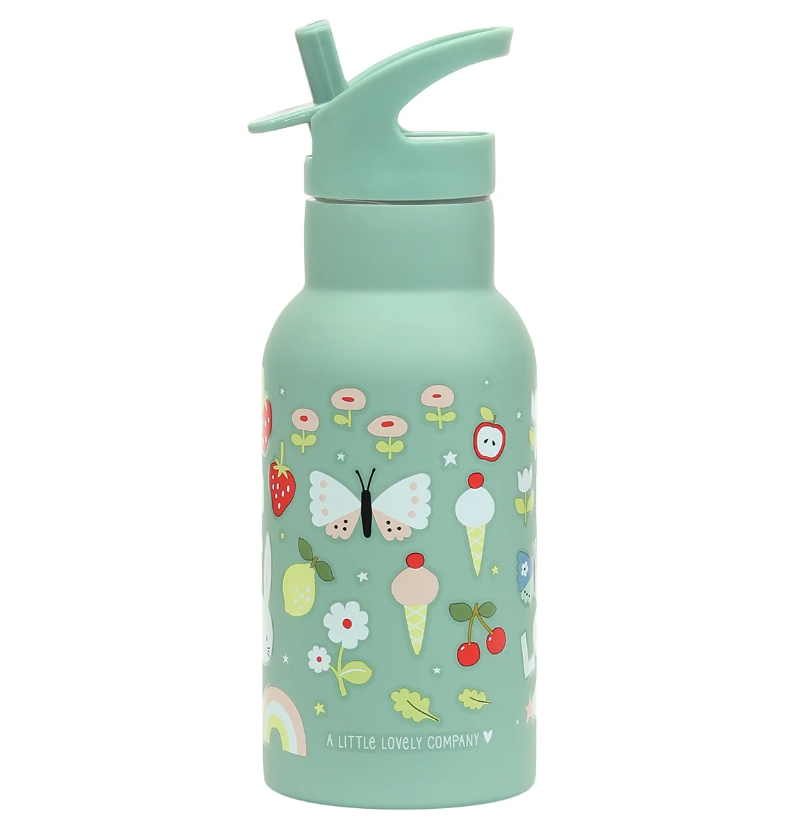 A Little Lovely Company - antikorová fľaša na pitie, 350 ml - radosť