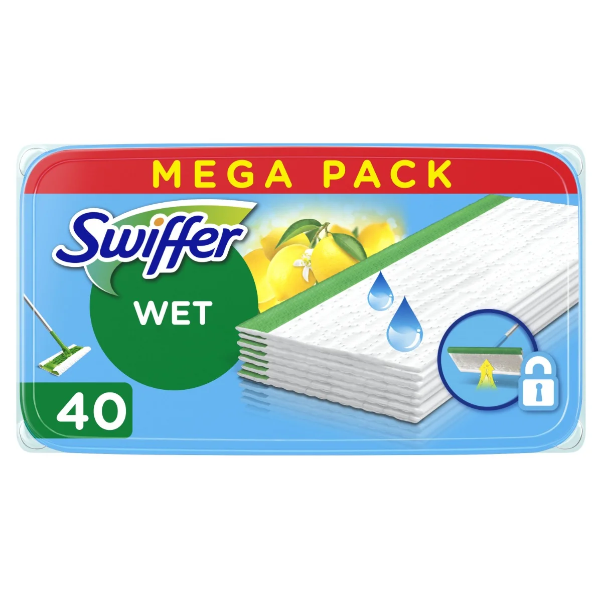 Swiffer WET 40NN 1×1 ks, náhradné handričky na mop