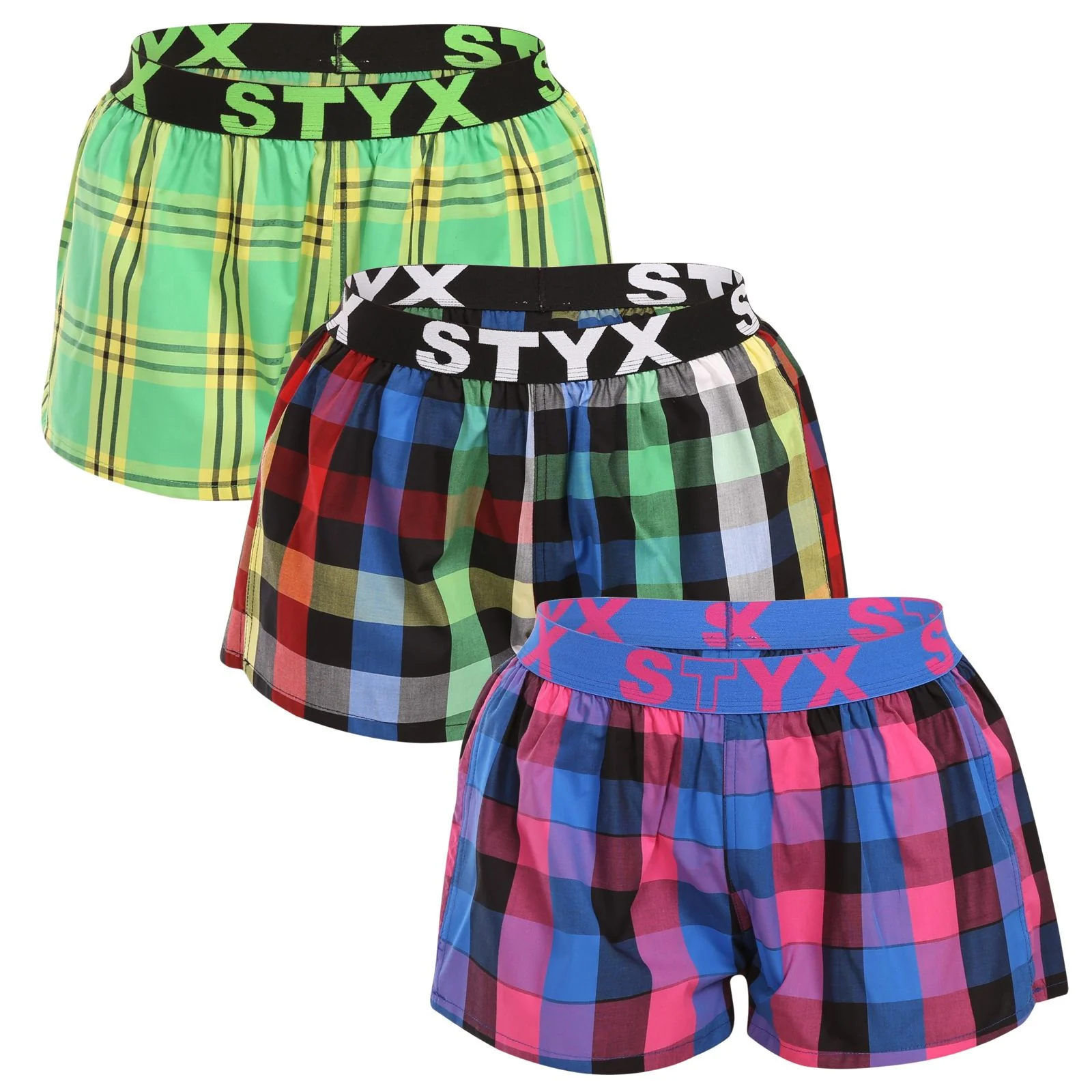 3PACK dámske trenky športová guma viacfarebné (3T10812) S