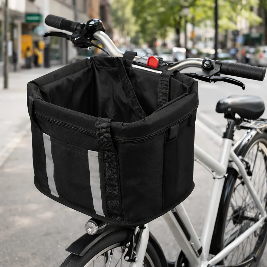 MG Bike Basket V2 košík na bicykel na riadidlá, čierny
