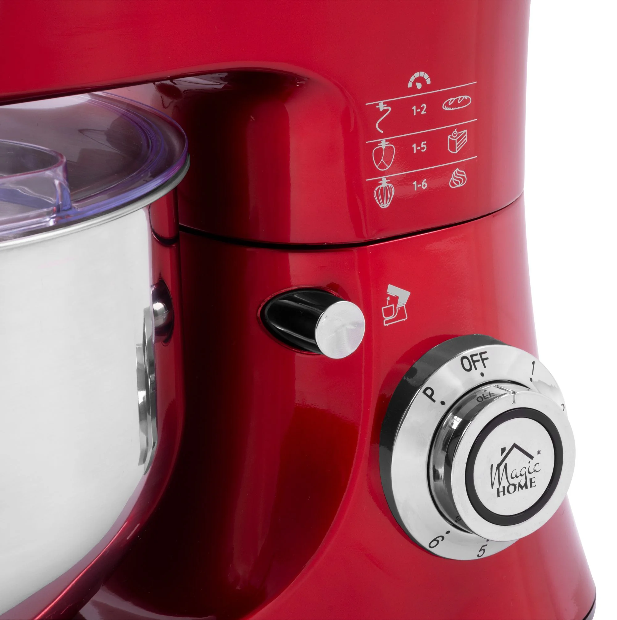 MagicHome kuchynský robot Lenotre, 1 ks 1000 W, 230 V, 3v1, červeno-čierny