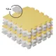 KINDERKRAFT Podložka penová puzzle Luno 150 x 180 cm Yellow, 30 ks 1×30ks