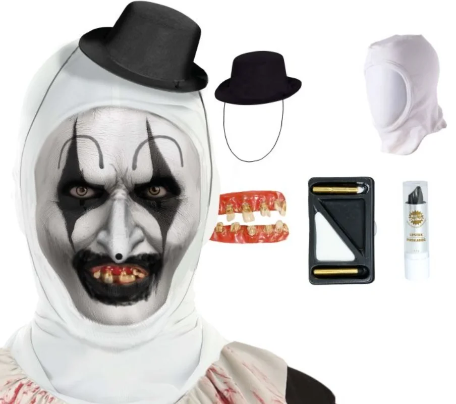 Sada doplnkov ku kostýmu Klaun horror 5ks