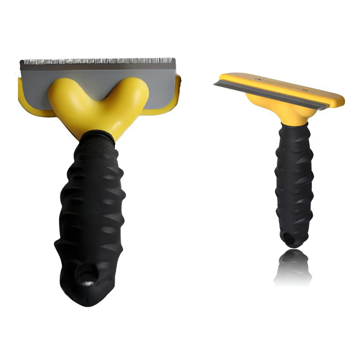 Trimovacia kefa pre psov a mačky - Čierna/Žltá/7cm