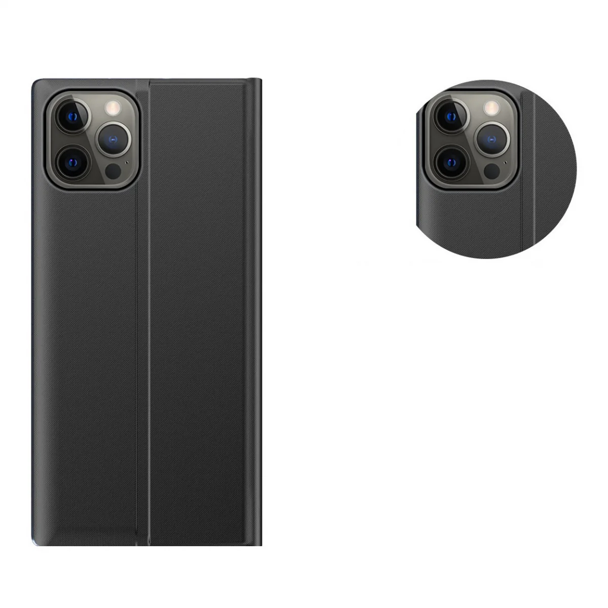 MG Sleep Case knižkové puzdro na iPhone 13 Pro, modré
