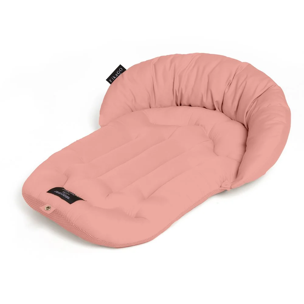 Mäkká podložka s vankúšikom Mushroom Pink L