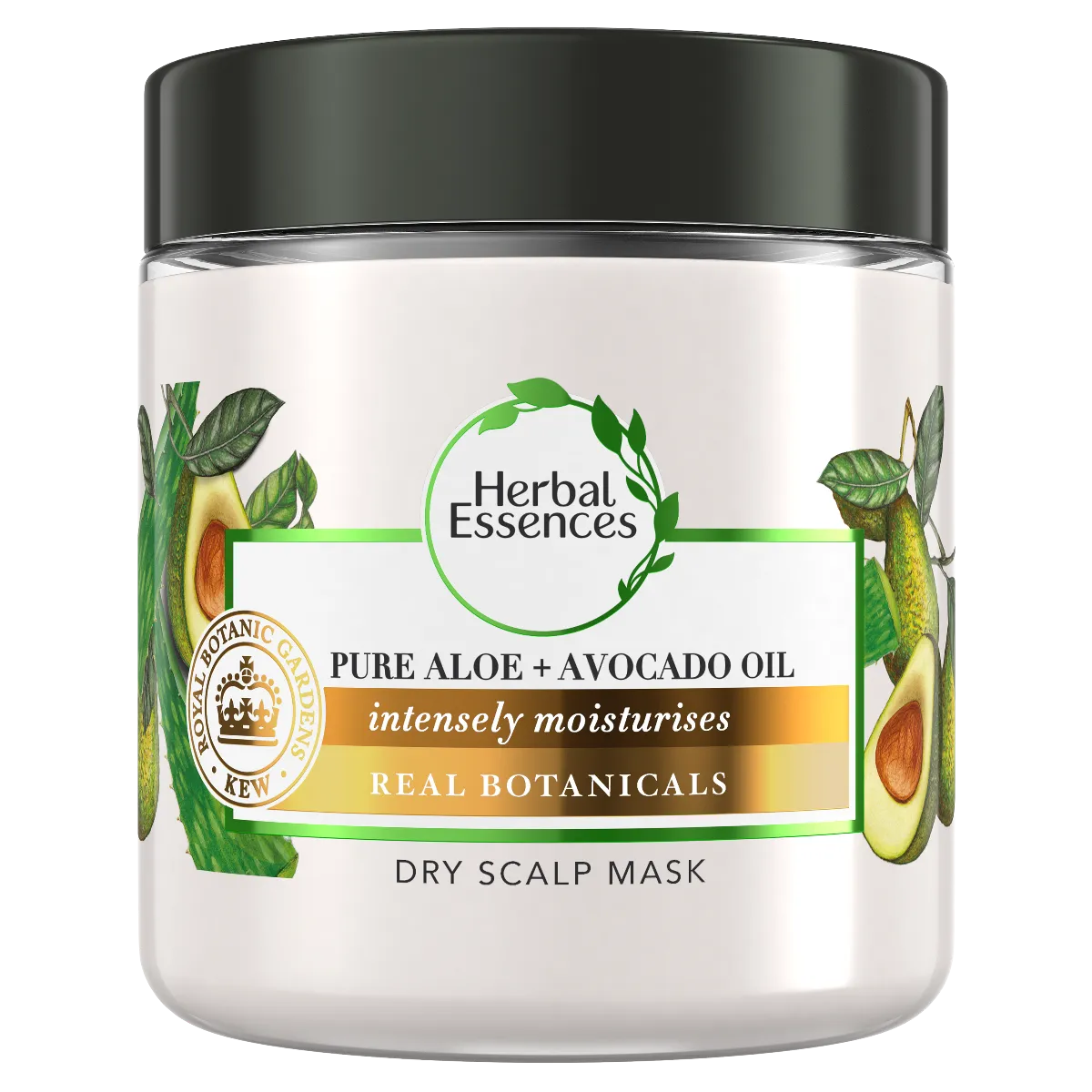 Herbal Essences Bio: Renew Vyživujúca Maska Na Suché Vlasy A Pokožku Hlavy Pure aloe&Avocado 1×250ml, maska na vlasy
