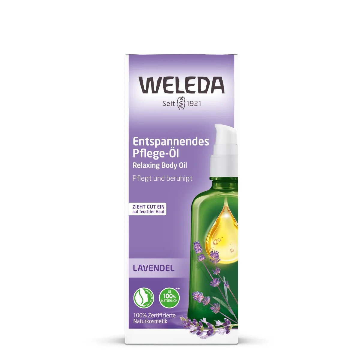 WELEDA Levanduľový relaxačný olej 1×100 ml, levanduľový relaxačný olej