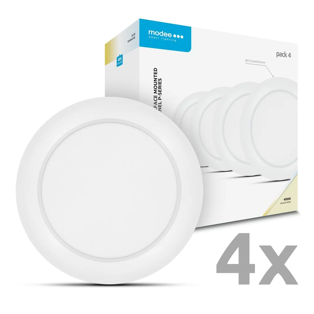 Modee LED stropný panel 18W 4000K biely 1980 lumenov 4ks