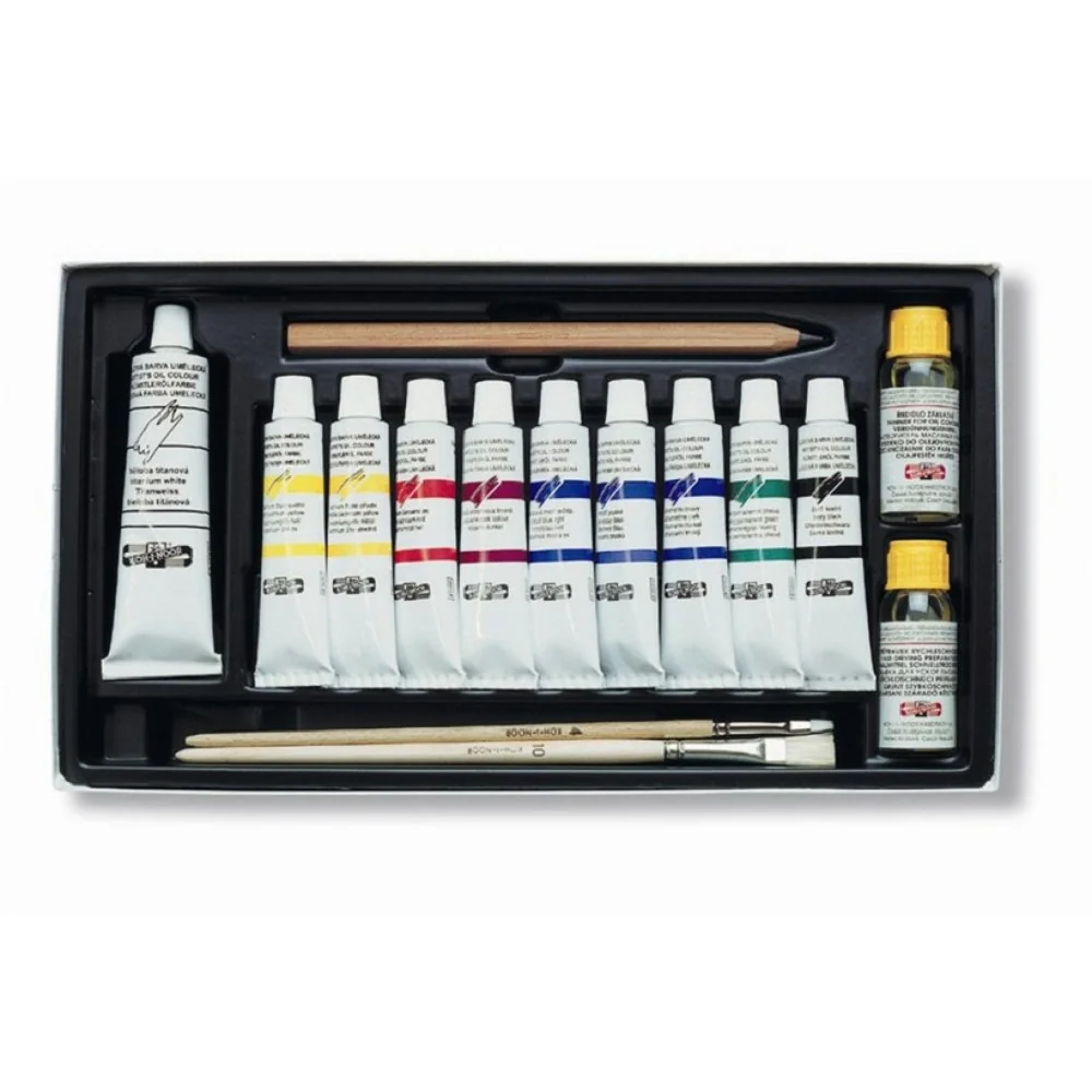 Sada olejových farieb Mánes 161601 v kazete 10 x 20 ml