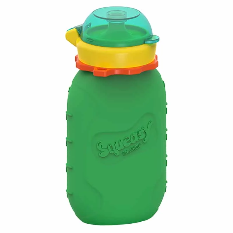 Squeasy Gear silikónová kapsička 180 ml - zelená