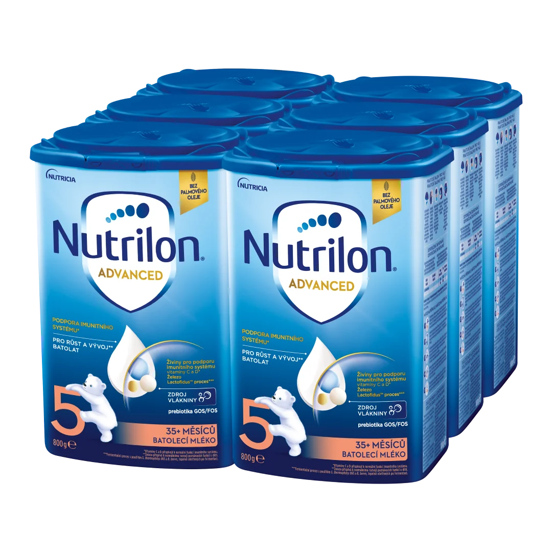 Nutrilon Advanced 5 6×800 g, dojčenské mlieko
