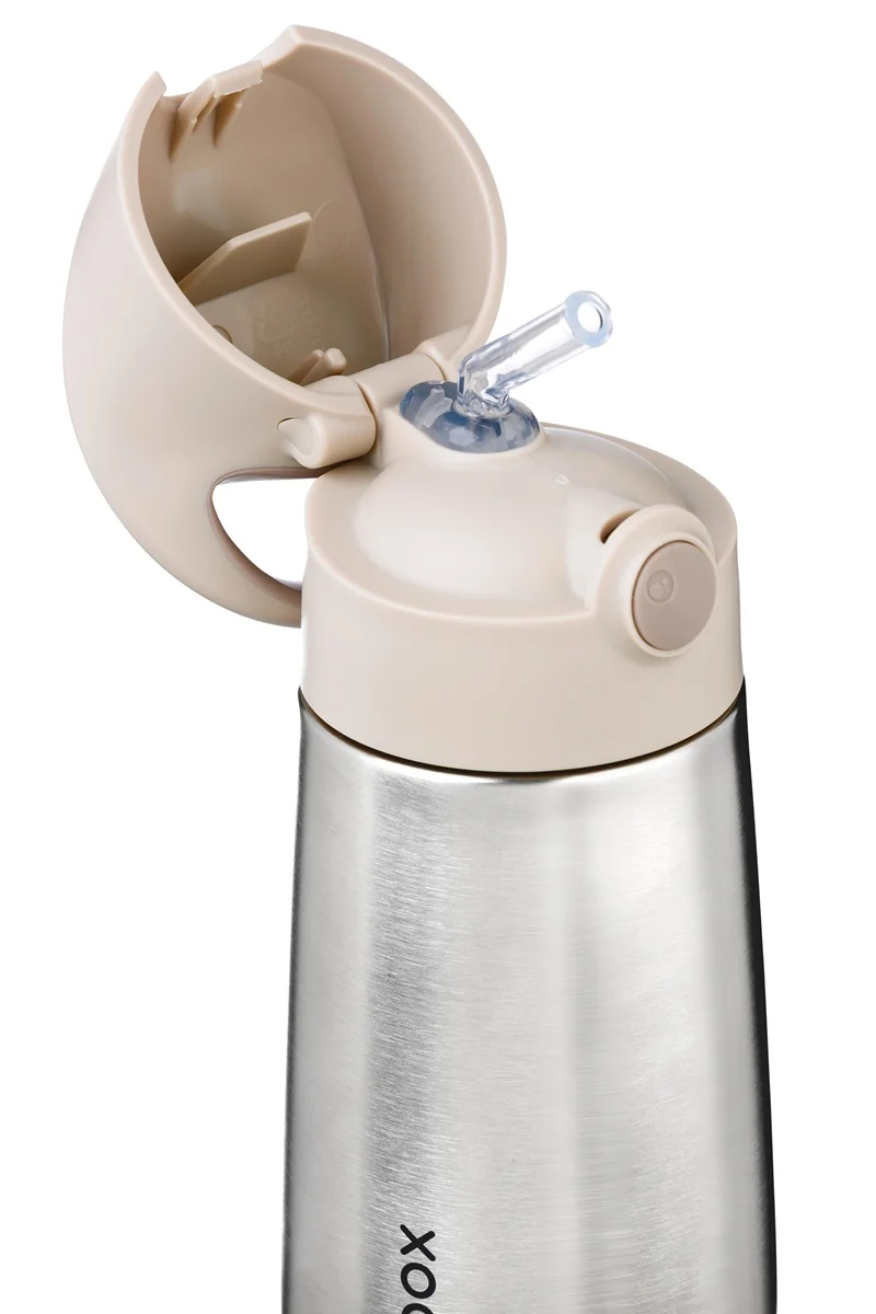 Termoska na pitie so slamkou 350 ml latte, nerezová oceľ