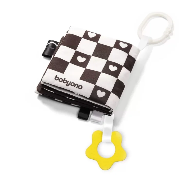 BABYONO Knižka na hranie Black&White 1×1 ks