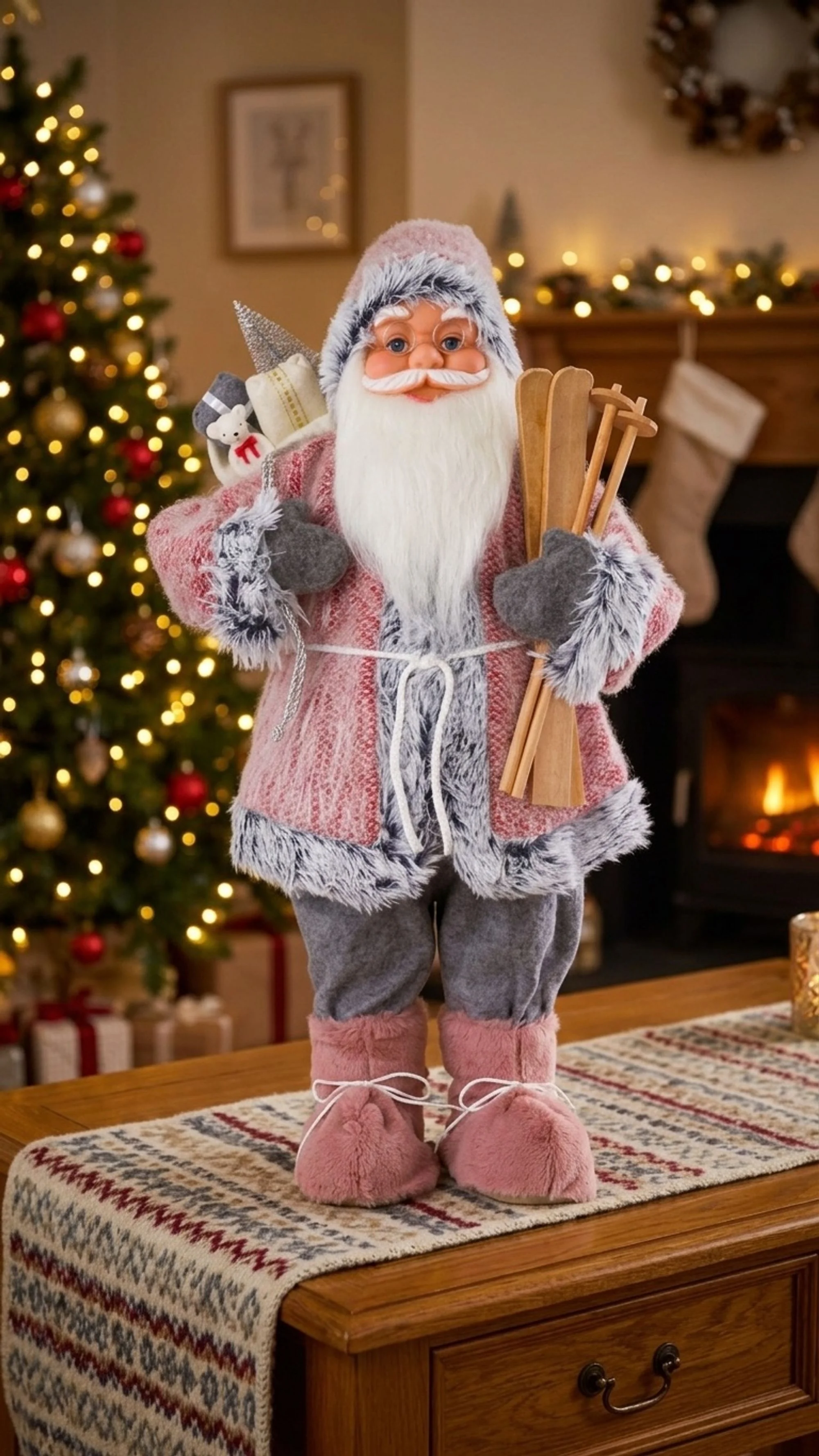 MagicHome vianočný Santa, 1 ks 60 cm
