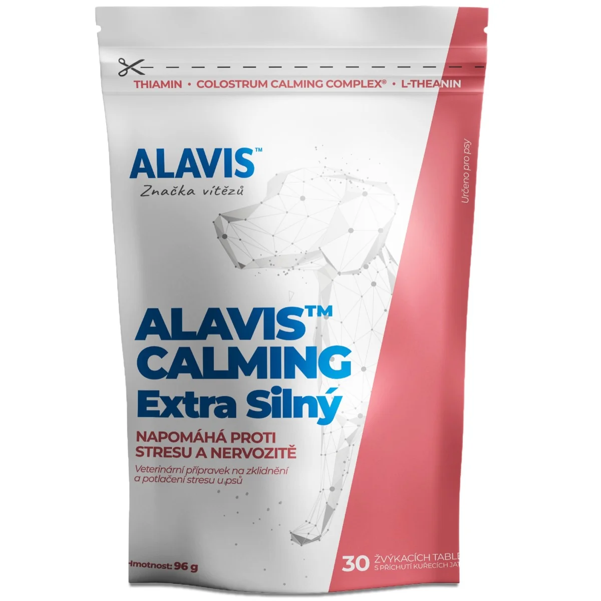 ALAVIS CALMING EXTRA SILNÝ 1×30 tbl, proti stresu pre psov a mačky