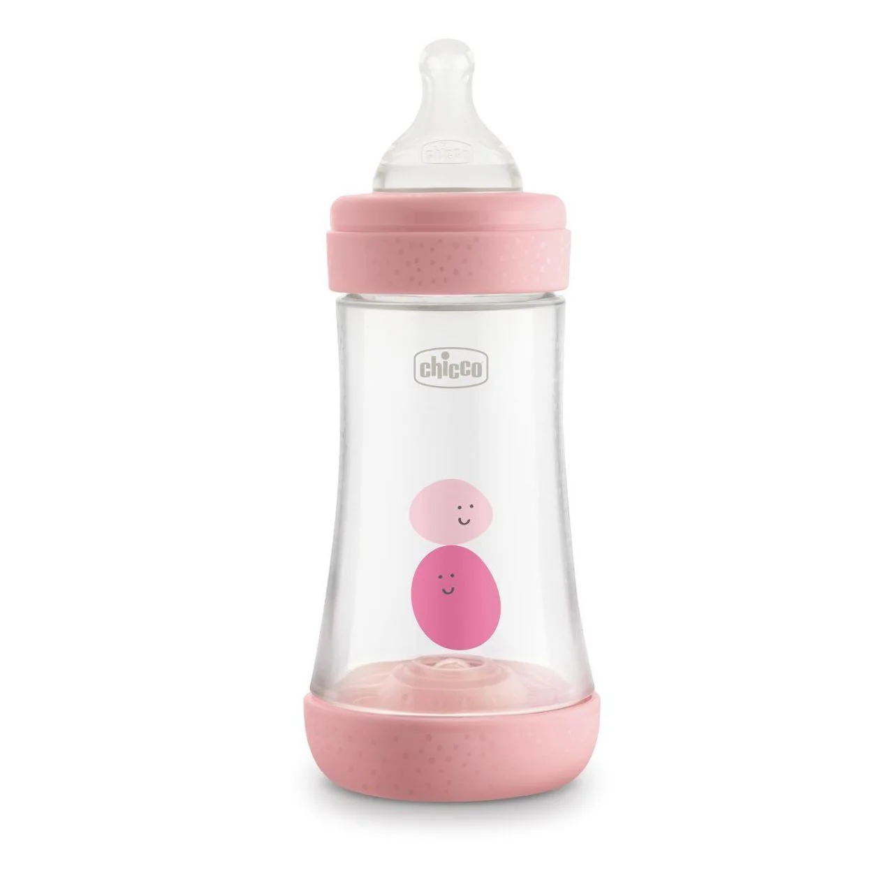 CHICCO Fľaša dojčenská Perfect 5 silikón, 240 ml dievča 1×240 ml, dievča