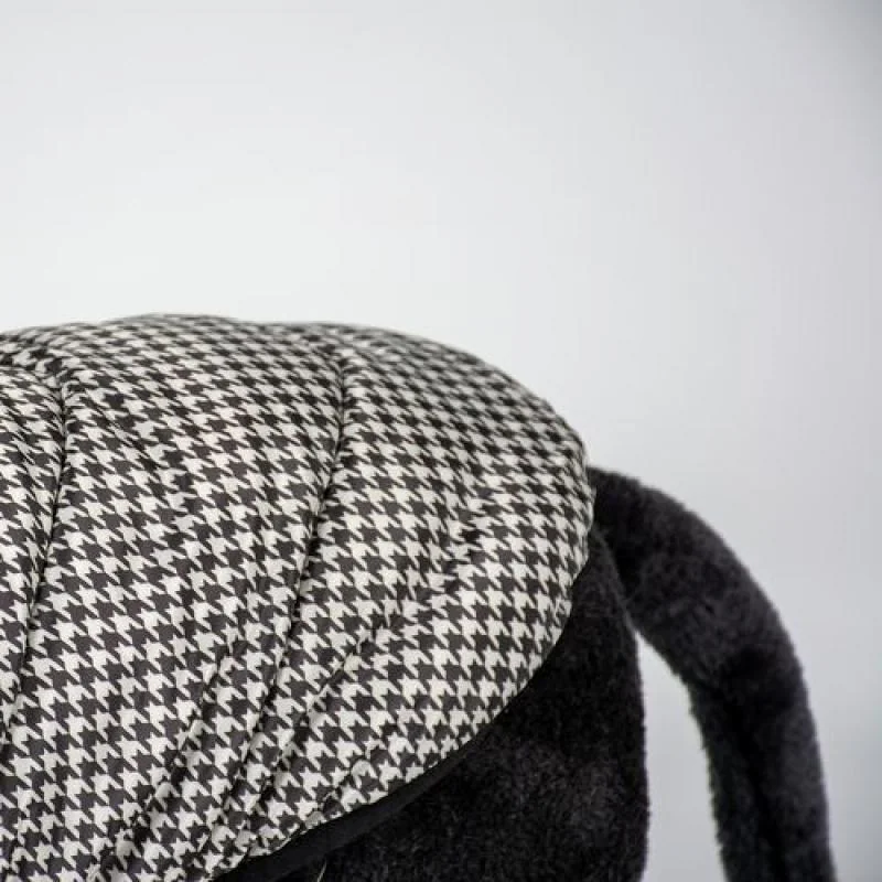 DUVO+ zimná bunda s kapucňou pre psov M 50cm pepita