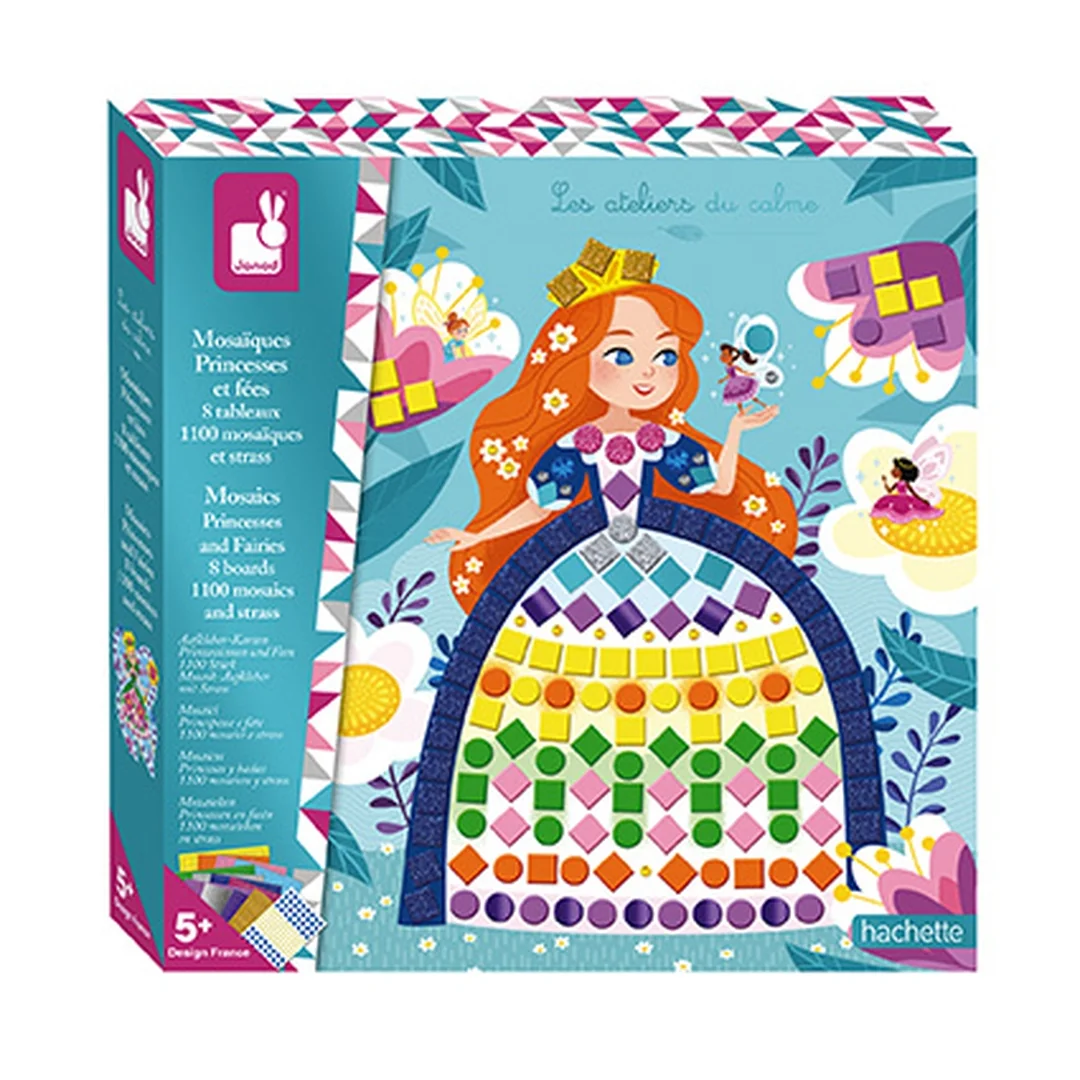 Janod Atelier Maxi Kreatívna sada Mozaika Princezné a víly Maxi 5+ 