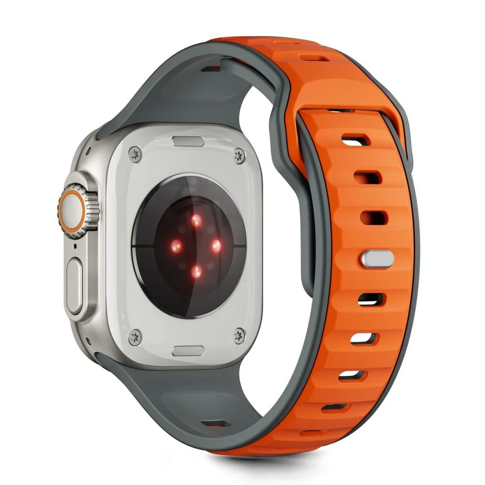 Tech-Protect Iconband Line remienok na Apple Watch 44/45/46/49mm, gray/orange /orange