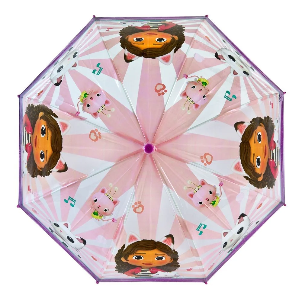 Detský dáždnik Gábinin kúzelný domček 45 cm, ružový