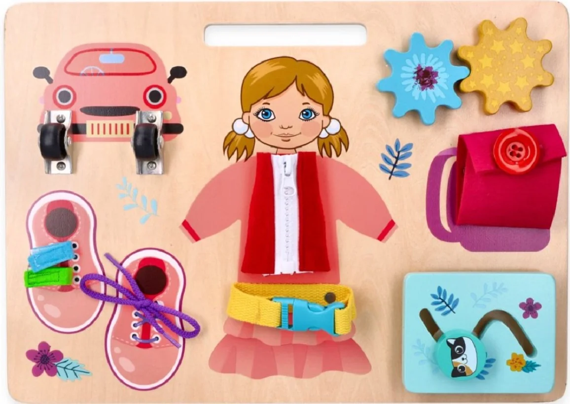 Adam Toys Vzdělávacia závesná, náučná tabuľa - Anička