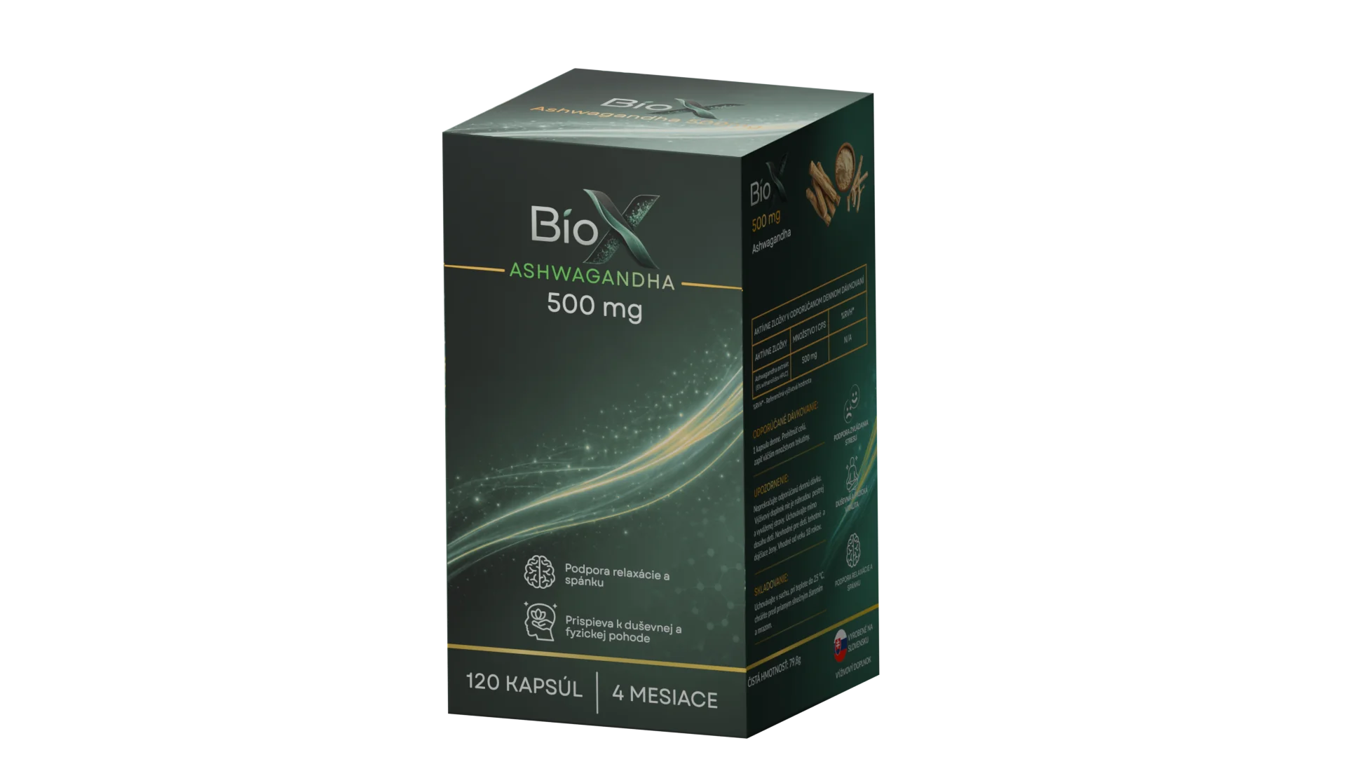 BioX ASHWAGANDA 500 mg 120 ks