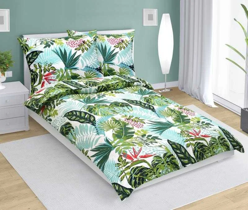 Obliečky krep 80/616 džungľa 140x200, 70x90 1×1 ks, obliečky