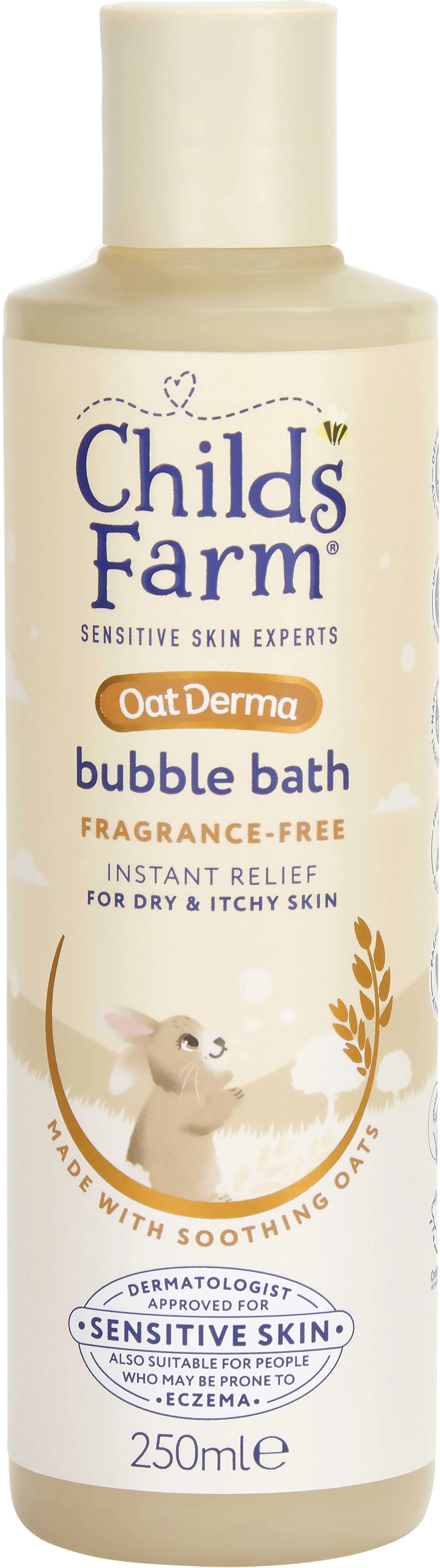 Childs Farm Oat Derma Bublinkový kúpeľ bez parfumácie 250 ml