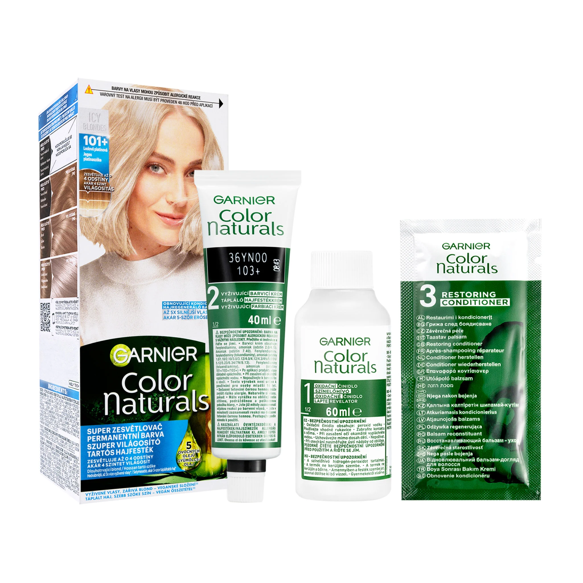 Garnier Color Naturals 101+ Ľadovo platinová 1×112 ml, farba na vlasy