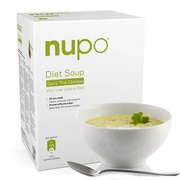 NUPO Diétna polievka Thajská pikantná kuracia 12×32 g, diétna polievka