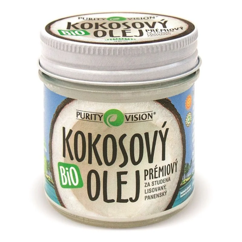 Purity Vision Fair Trade Kokosový Olej 120ml 1×120 ml, kokosový olej