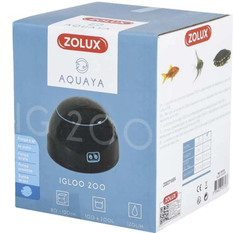 ZOLUX IGLOO 100 2,0W čierny vzduchovací motorček do akvária 100-200l